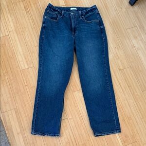 Good American Dark Blue Straight Leg Jeans